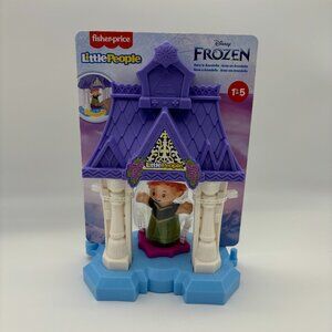 Fisher-Price Little People Disney Frozen Anna in Arendelle Portable Playset NEW